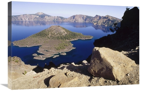 Global Gallery GCS-452887-2030-142 20 x 30 in. Wizard Island in Crater