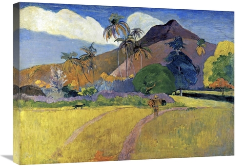 Global Gallery GCS-277656-30-142 30 in. Tahitian Landscape with a Moun