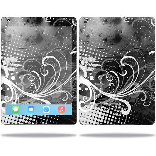 MightySkins APIP5G-Black Flourish Skin for Apple iPad 5th Gen Wrap Cov