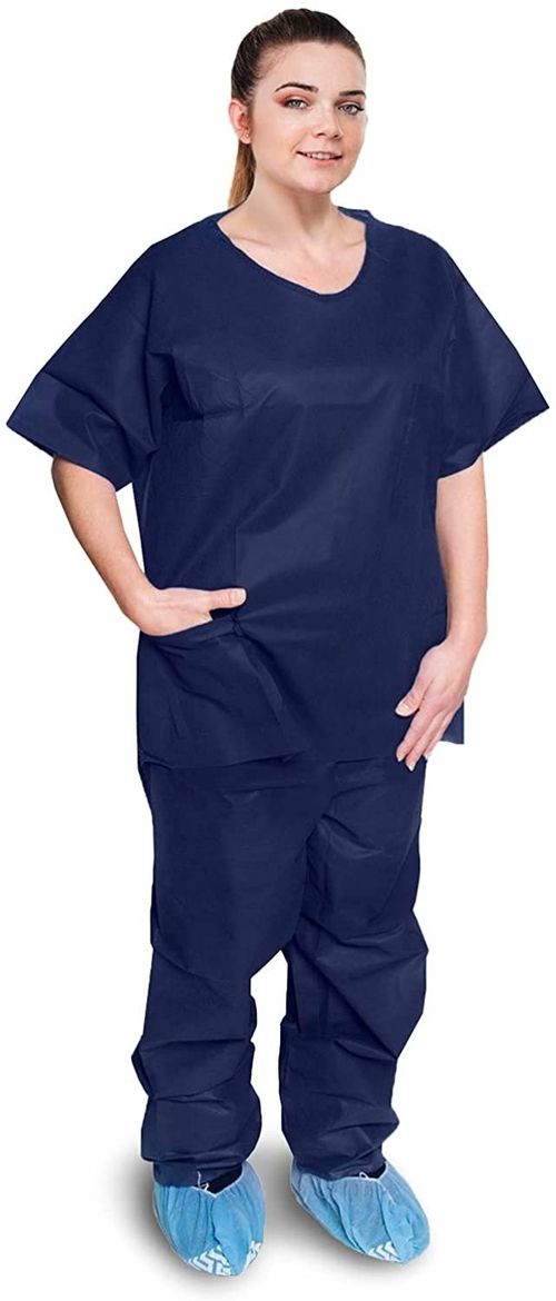 Pants and Shirts Pack of 10 Disposable Polypropylene Clothing XX-Large