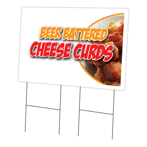 SignMission C-2436-DS-Beer Battered Cheese Cu 24 x 36 in. Beer Battere