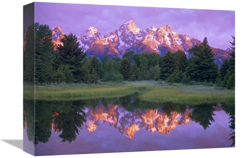 Global Gallery GCS-452164-1216-142 12 x 16 in. Grand Tetons At Schwaba