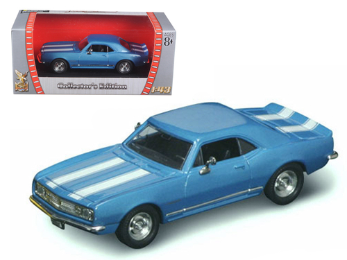 1967 Chevrolet Camaro Z-28 Blue 1/43 Diecast Model Car by Road