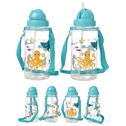 Fun Sealife Design 450ml Childrens Water Bottle