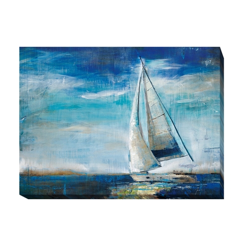 Artistic Home Gallery 3040183TWG Sail Away by Liz Jardine Premium Over