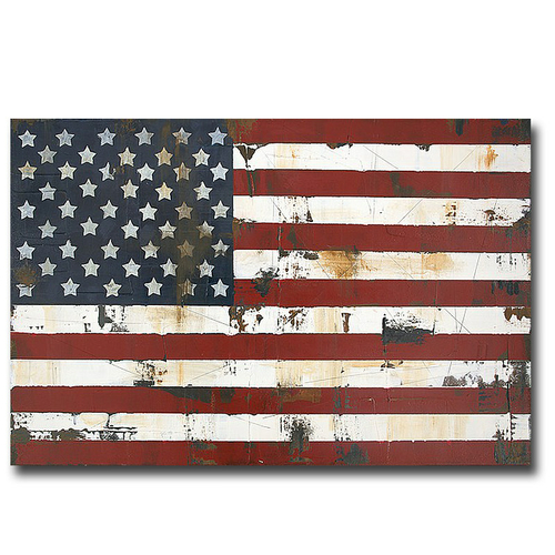 Artistic Home Gallery 2436P342IG American Flag by Melissa Lyon Premium