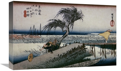 Global Gallery GCS-277995-22-142 22 in. Riverscene Art Print - Hiroshi