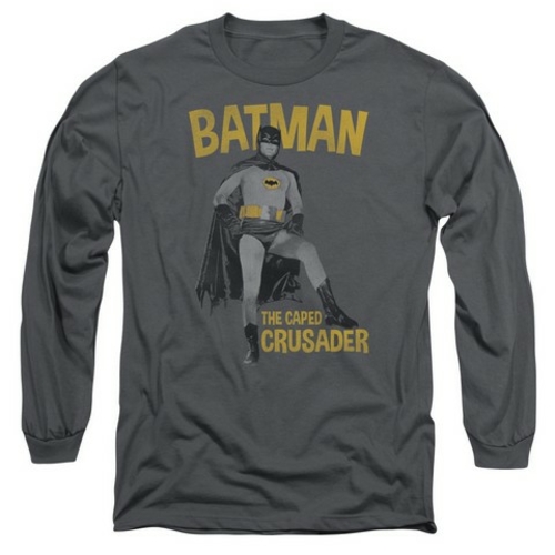 Trevco Batman Classic Tv-Caped Crusader - Long Sleeve Adult 18-1 Tee -