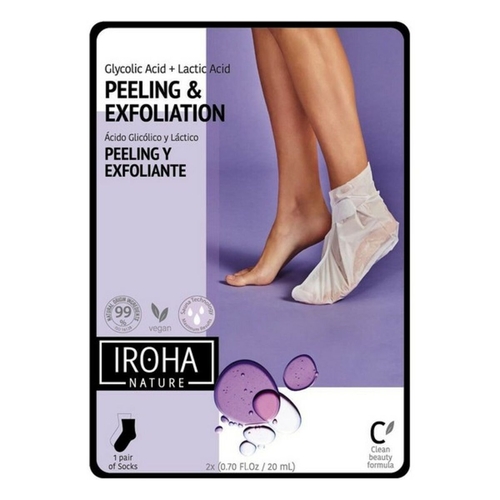 Moisturising Socks Peeling and Exfoliation Lavender Iroha IN/FOOT-3 (1