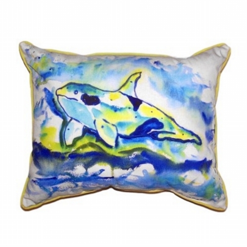 Betsy Drake HJ519 Orca Large Indoor & Outdoor Pillow - 16 x 20 in.