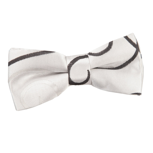 Scroll Pre-Tied Bow Tie - Boys - Black