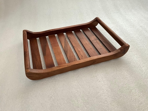 Wooden Serving Tray for Breakfast Lunch Dinner Snacks Home and Office,