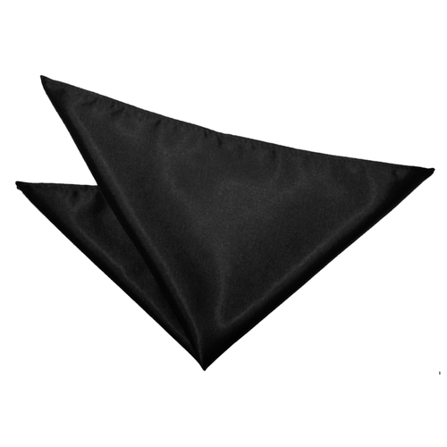 Plain Satin Handkerchief - Black