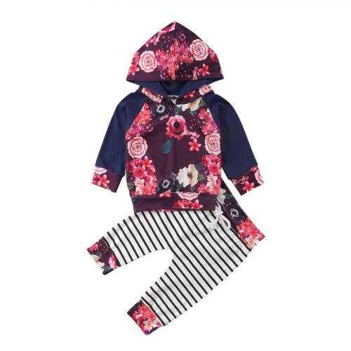 Newborn Baby Boy Girls Clothes Floral Cotton Tops