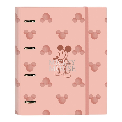 Ring binder Mickey Mouse Clubhouse Cotton A4 Pink (27 x 32 x 3.5 cm)