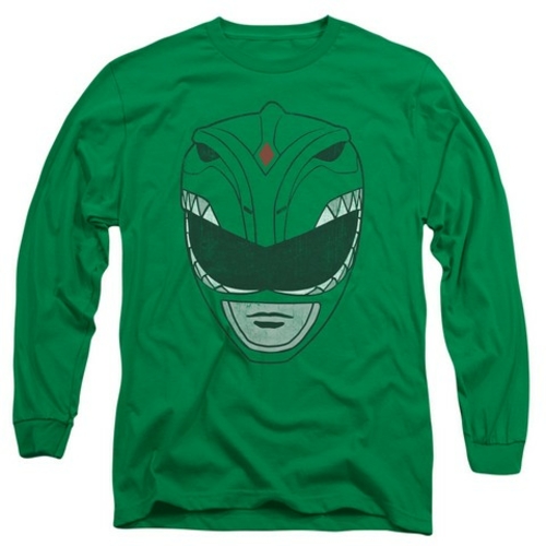 Trevco Power Rangers-Green Ranger Long Sleeve Adult 18-1 Tee, Kell