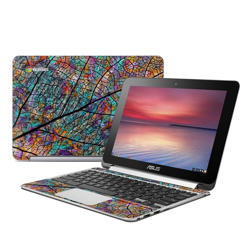 Fusion Idol AFCB-STASPEN Asus Flip Chromebook Skin - Stained Aspen