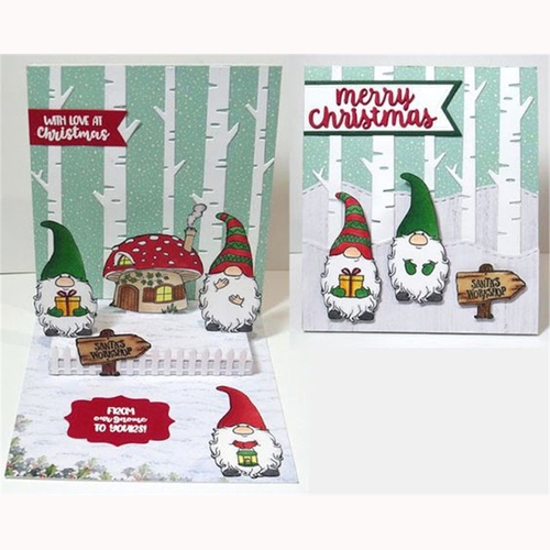 Christmas Dwarf Transparent Stamps Metal