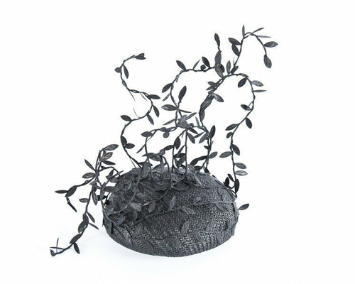 Bespoke black fascinator with tree