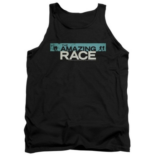 Trevco Amazing Race-Bar Logo - Adult Tank Top - Black- Extra Large