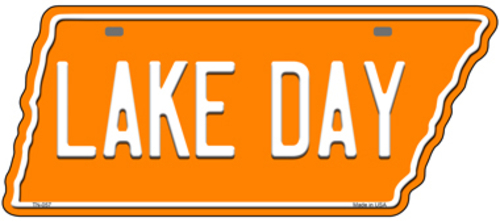 Smart Blonde TN-057 5.5 x 12 in. Lake Day Novelty Metal Tennessee Lice