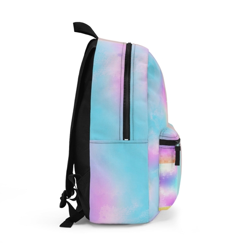 Noma Backpack - Large Water-resistant Bag - Pastel Colorblock Watercolor