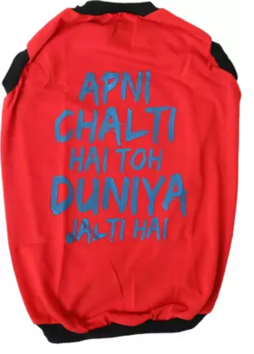 T-shirt for Dog, Cat  (Red)  Size XXXL