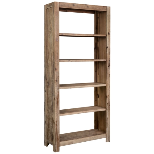 5-Tier Bookcase 31.5"x11.8"x70.9" Solid Acacia Wood