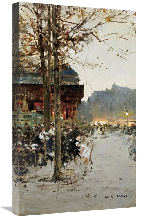 Global Gallery GCS-266781-30-142 30 in. Crepuscule - Place De La Repub