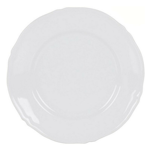 Flat plate Feuille Porcelain White (Ø 32 cm)