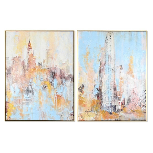 Painting DKD Home Decor 60 x 3,5 x 80 cm City 60 x 3 x 80 cm Loft (2