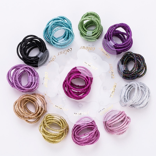 10PCS/Lot New Girls Cute Colorful 3.0cm Elastic