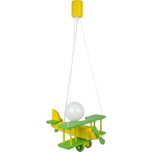 Hanging lamp Aeroplane small green