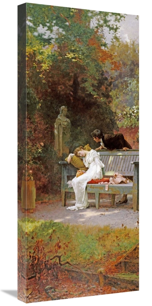 Global Gallery GCS-268560-30-142 30 in. A Stolen Kiss Art Print - Marc