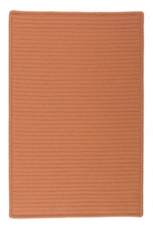 Colonial Mills Rug H073R048X048S Simply Home Solid - Rust 4 ft. square