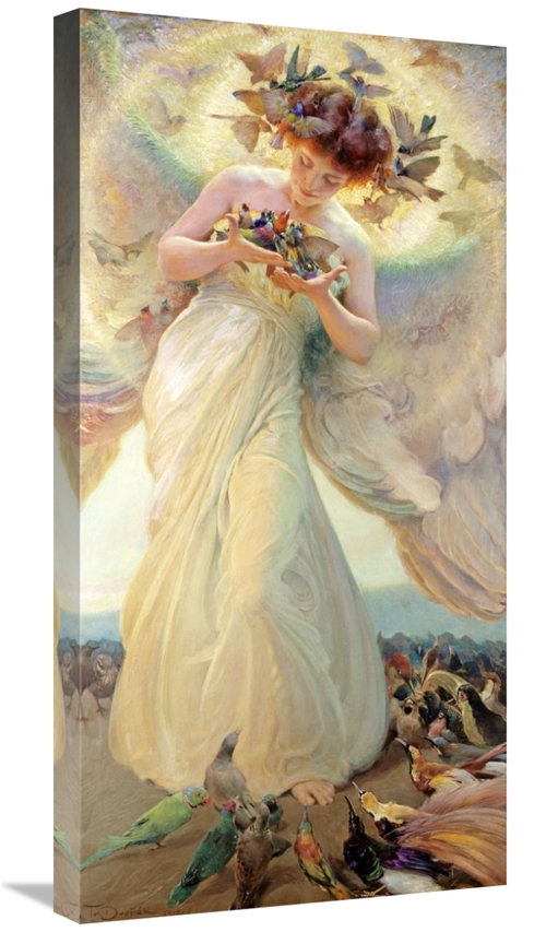 Global Gallery GCS-267948-30-142 30 in. The Angel of the Birds Art Pri