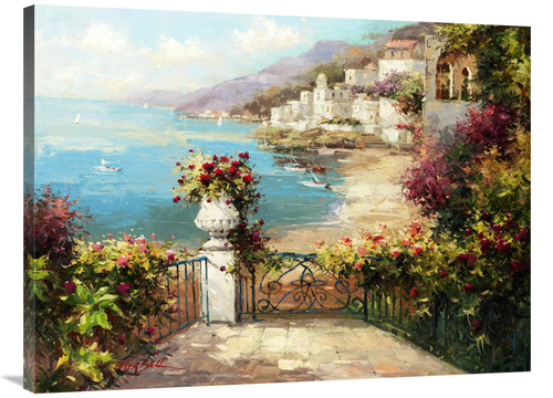 Global Gallery GCS-132436-3040-142 30 x 40 in. Overlooking the Harbor 