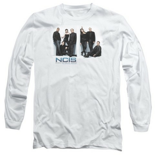 Trevco Ncis-White Room - Long Sleeve Adult 18-1 Tee - White- Extra Lar