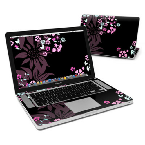 DecalGirl MBP15-DKFLOWERS DecalGirl MacBook Pro 15in Skin - Dark Flowe