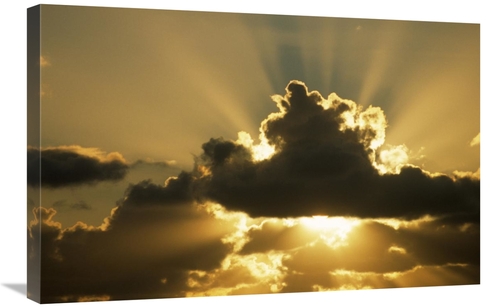 Global Gallery GCS-398168-2030-142 20 x 30 in. Sun Rays Beam From Behi