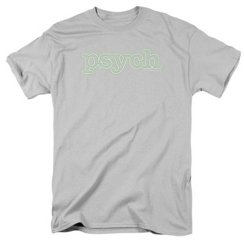 Psych-Neon Sign Short Sleeve Adult 18-1 Tee, Silver - 2X