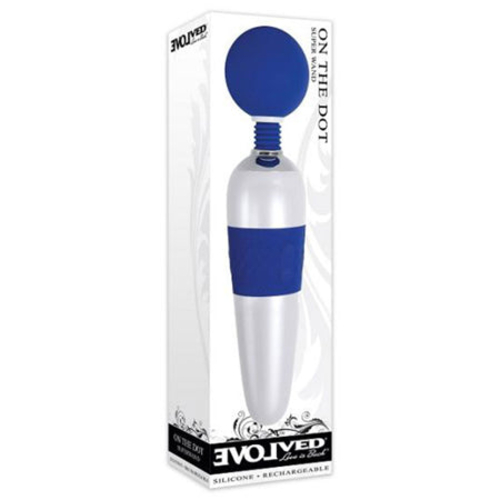 Evolved On The Dot Rechargeable Silicone Flexible Head Wand Vibrator