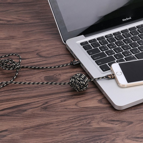 Weighted Knot Charging Cable