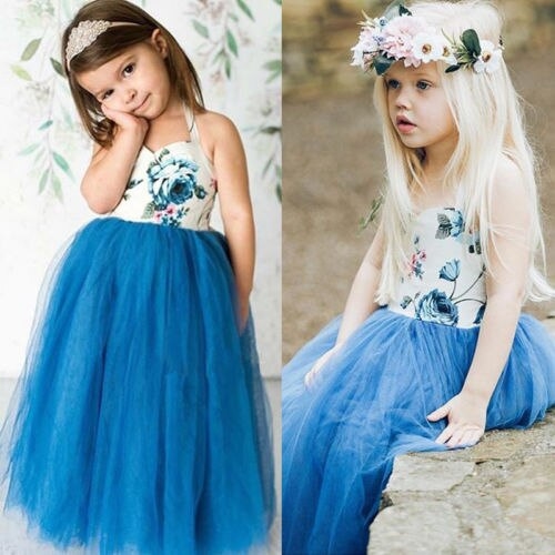 Toddler Baby Kids Girl Lace Princess Sleeveless