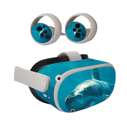 MightySkins OCQU2-Shark Skin for Oculus Quest 2 - Shark