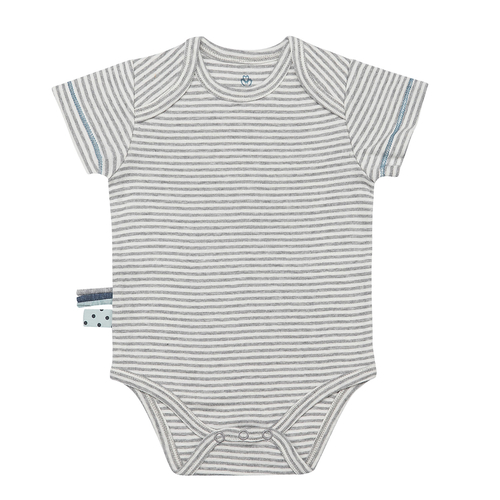 OrganicEra Organic S/S Bodysuit, Striped