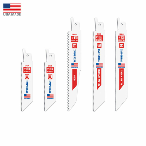 Imperial Blade 2795581 4 & 6 in. Bi-Metal Reciprocating Saw Blade Set 