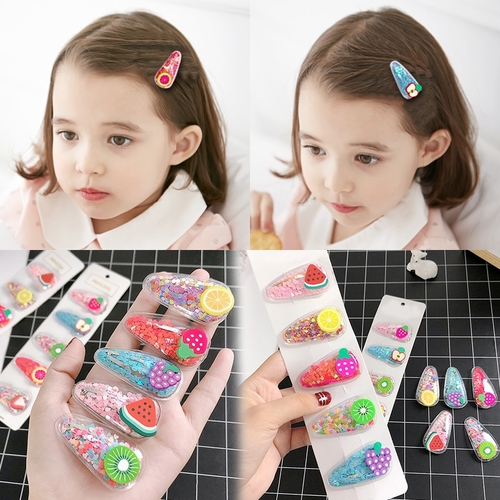 1Set New Girls Cute Colorful Cartoon Fruits