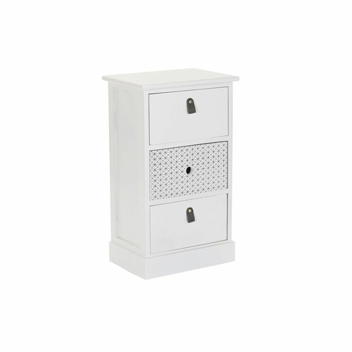 Chest of drawers DKD Home Decor White Grey Paolownia wood 36 x 25 x 62