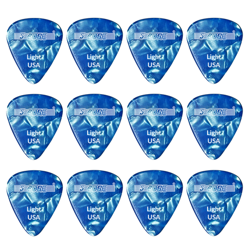 Guitar Picks 12 Pcs Light Gauge Durable Picks 0.46mm G PICK L BLU 12PK